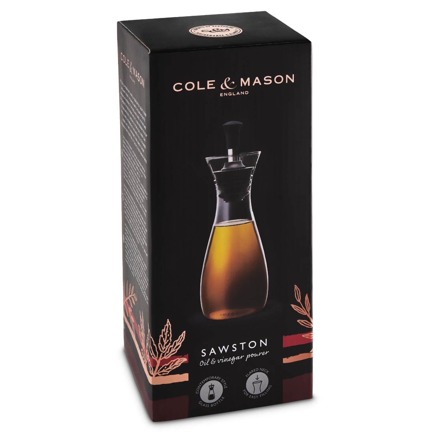 Cole & Mason Classic Oil & Vinegar 300ml Pourer Bottle - Image 3