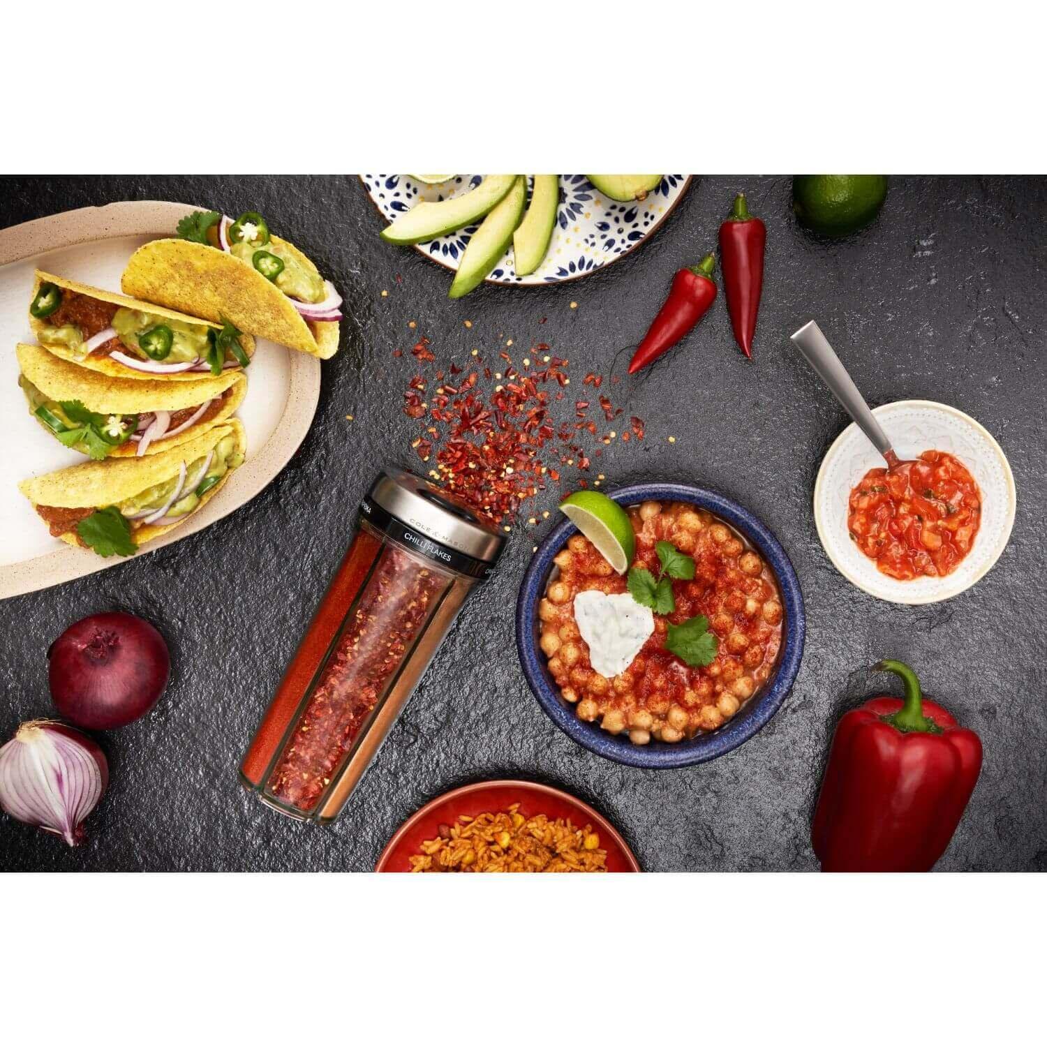 Cole & Mason Saunderton Spice 20cm Storage Shaker - Filled - Image 10