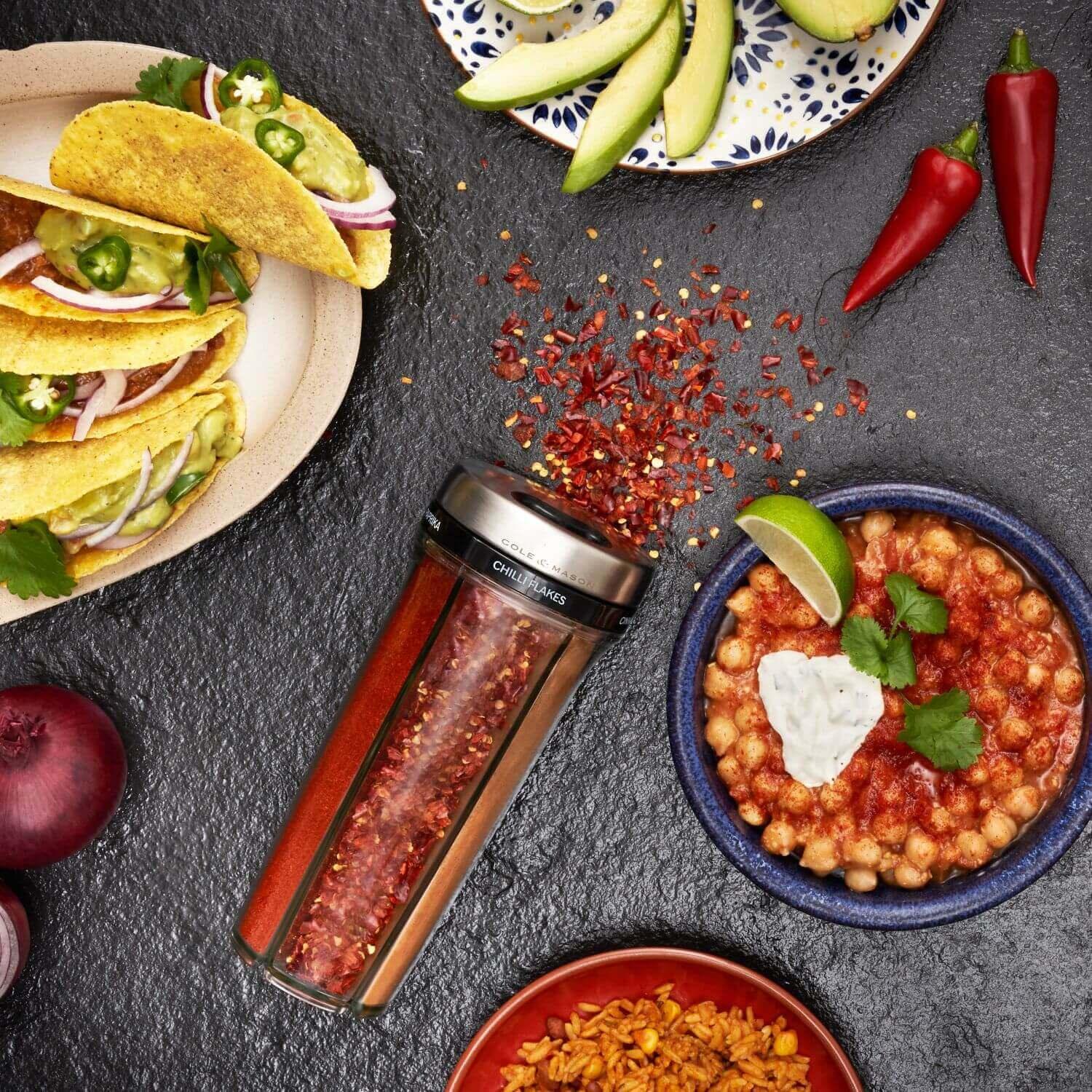 Cole & Mason Saunderton Spice 20cm Storage Shaker - Filled - Image 9