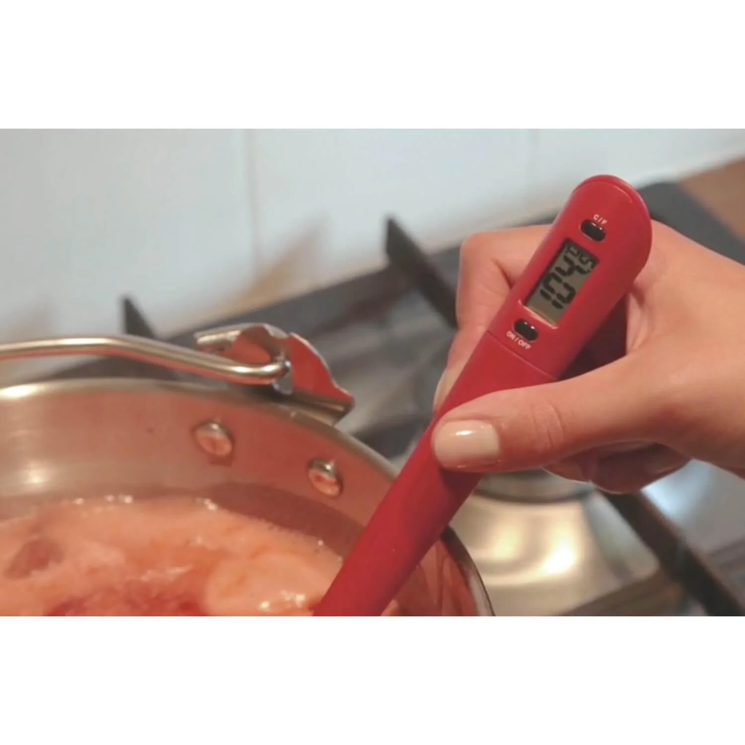 Home Made Silicone Thermo Spoon - Red - Image 5