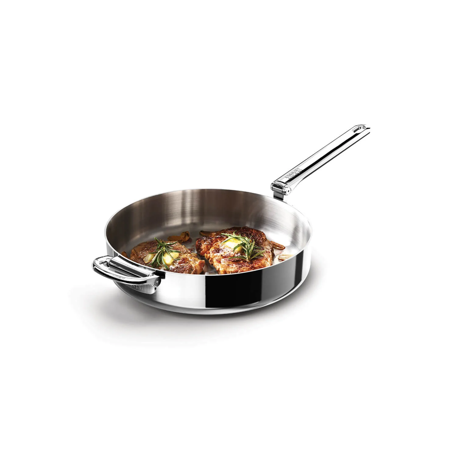 Joseph Joseph Space 5-Piece Folding Handle Cookware Set - Stainless Steel - Image 4