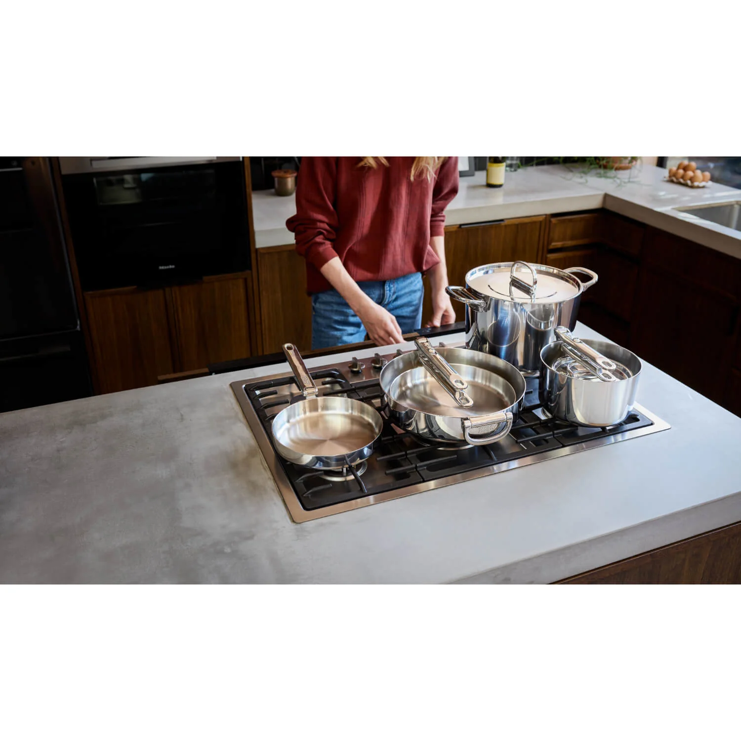 Joseph Joseph Space 6-Piece Folding Handle Cookware Set - Stainless Steel - Image 11