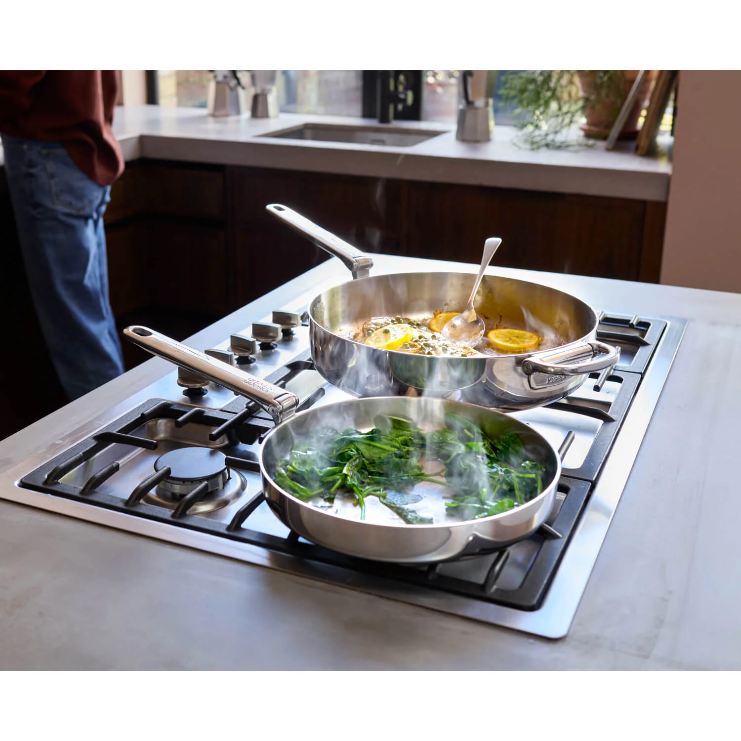 Joseph Joseph Space 6-Piece Folding Handle Cookware Set - Stainless Steel - Image 16