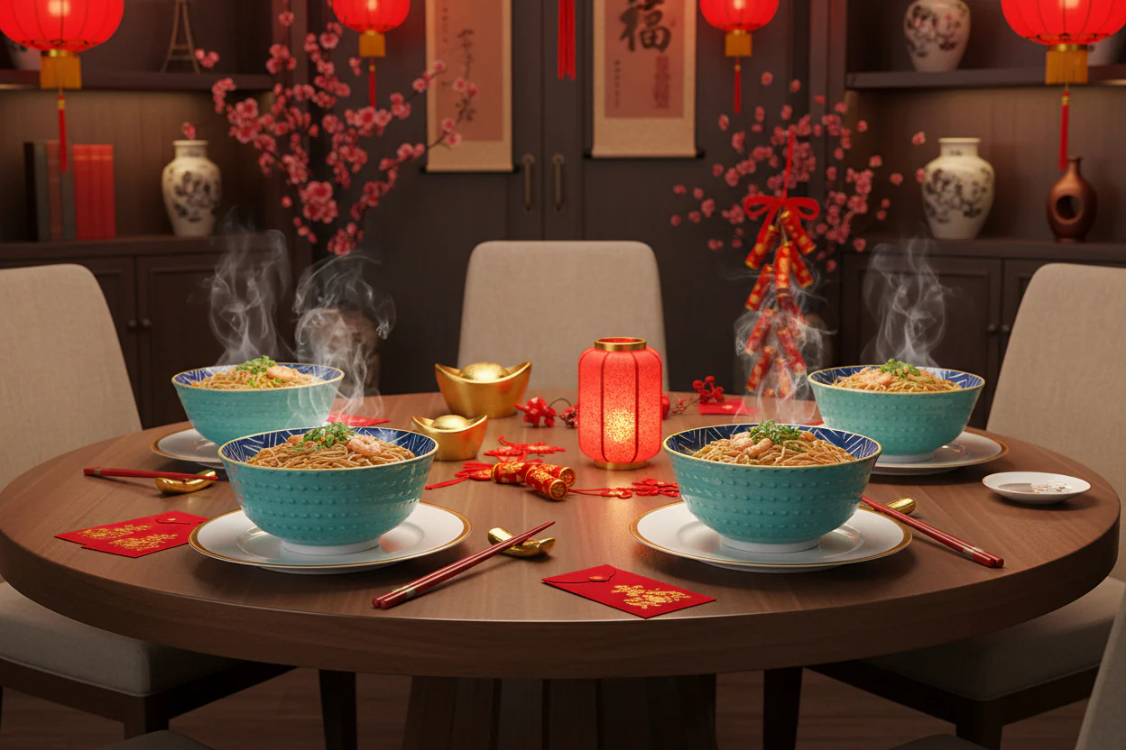 Kitchencraft Stoneware Bowl - Blue Chevron - Image 3