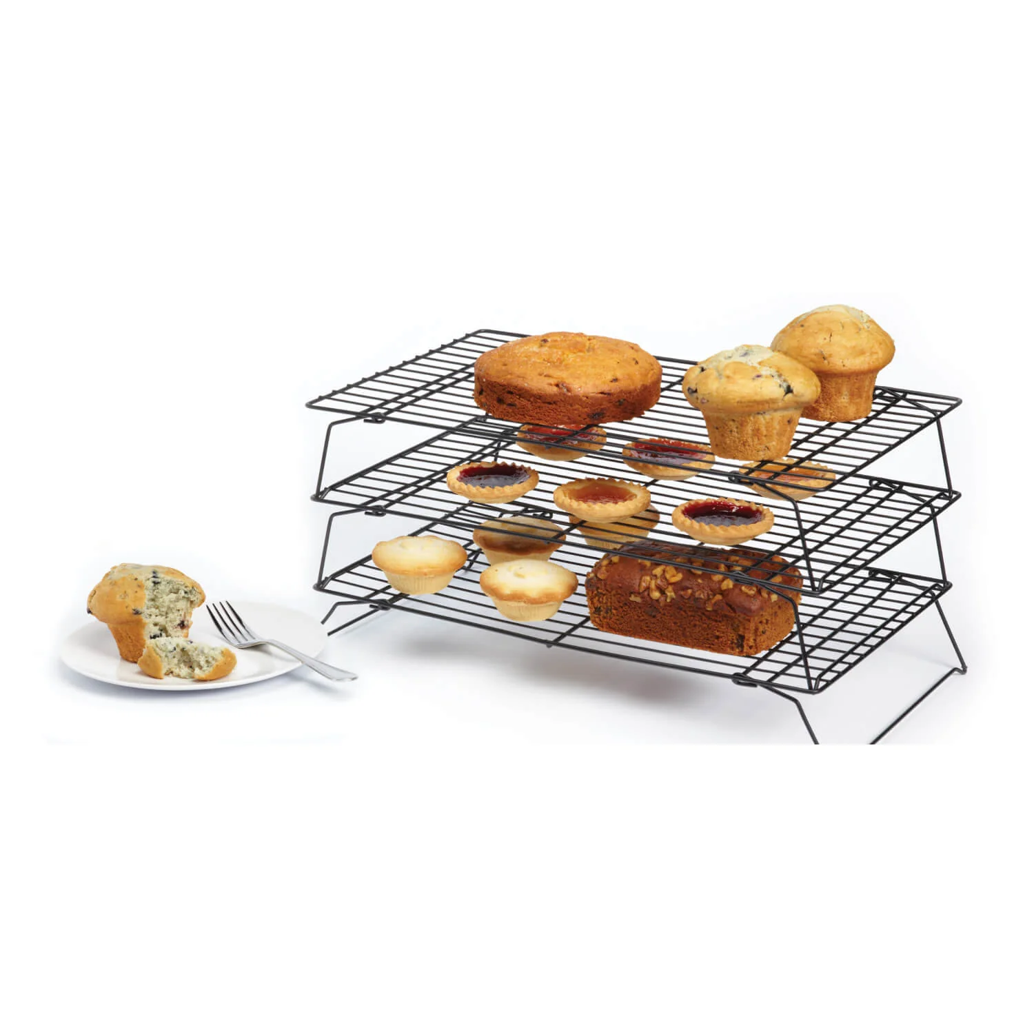 KitchenCraft Non-Stick Cooling Rack - 3 Tier - Image 4
