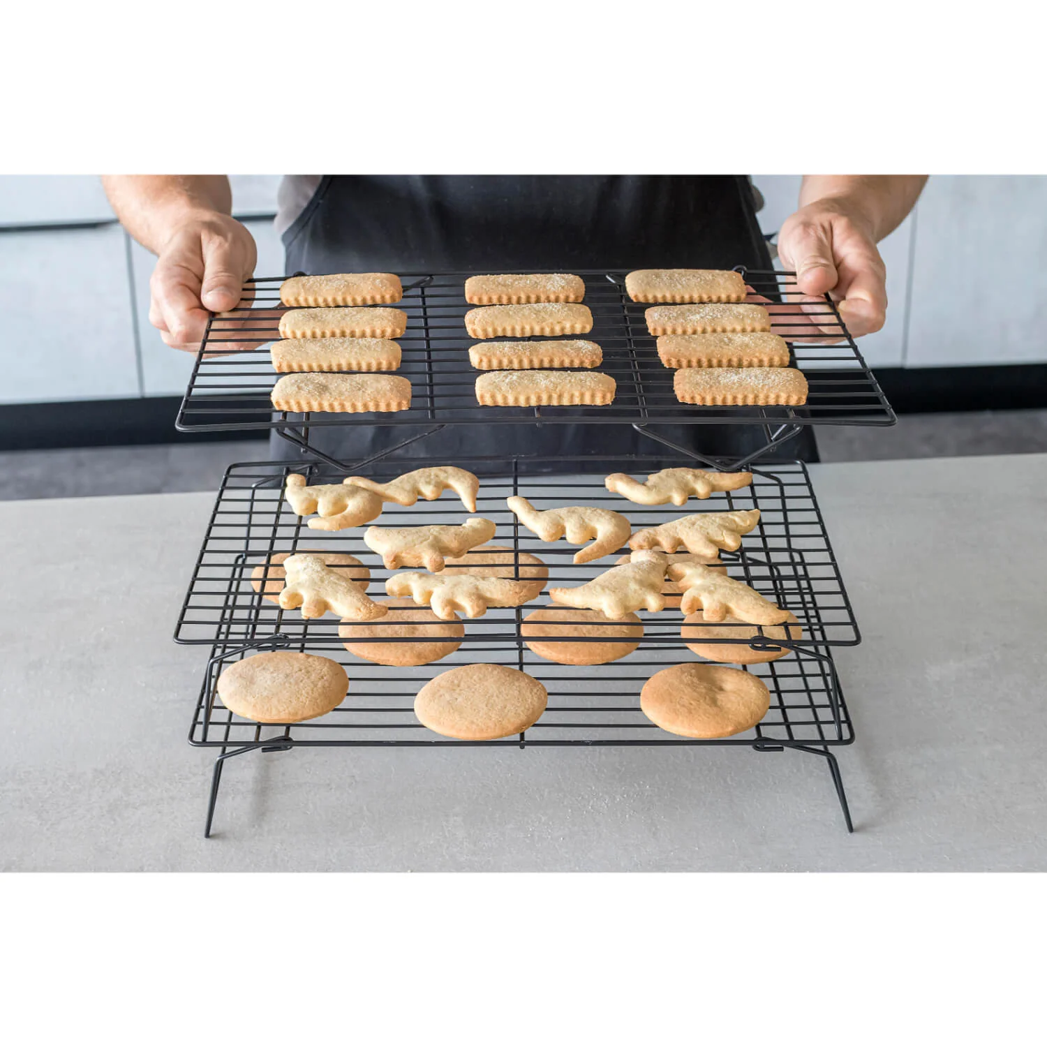 KitchenCraft Non-Stick Cooling Rack - 3 Tier - Image 6