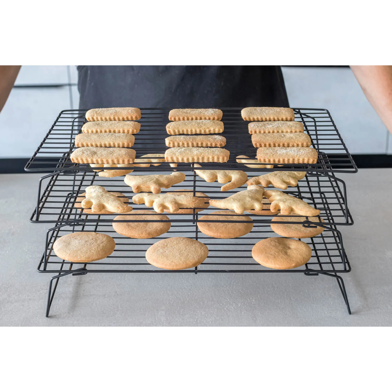 KitchenCraft Non-Stick Cooling Rack - 3 Tier - Image 7
