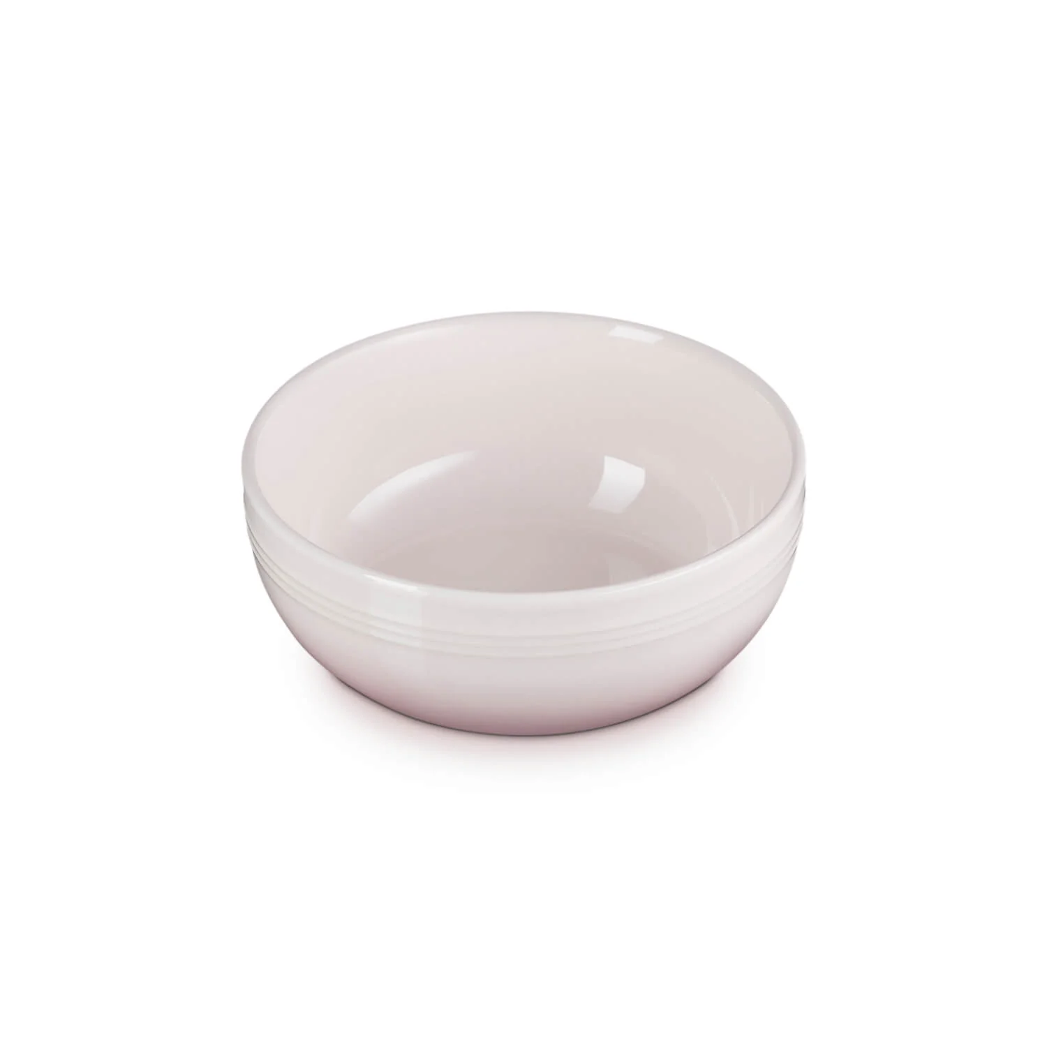 Le Creuset 16cm Stoneware Coupe Cereal Bowl - Shell Pink - Image 4