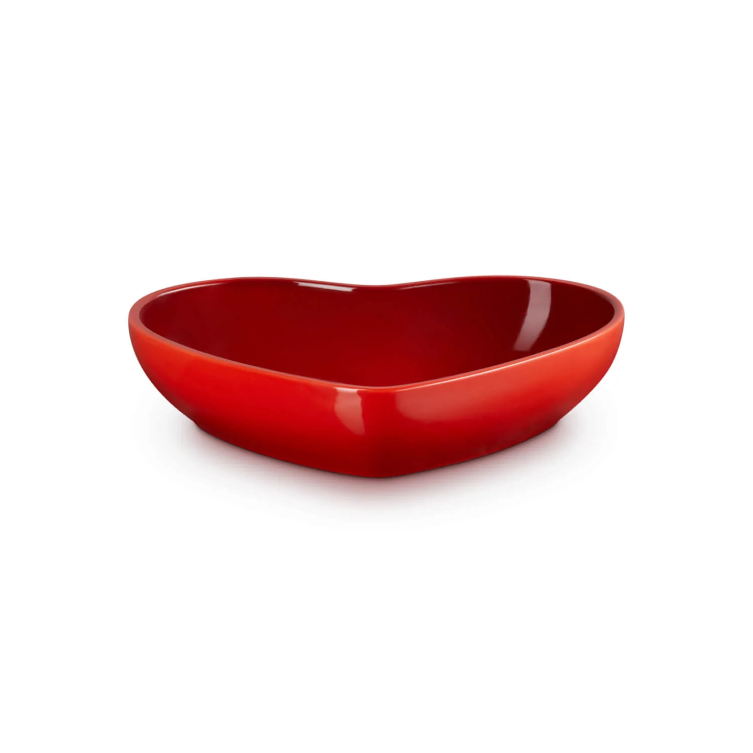 Le Creuset 20cm Heart Stoneware Bowl - Cerise - Image 4