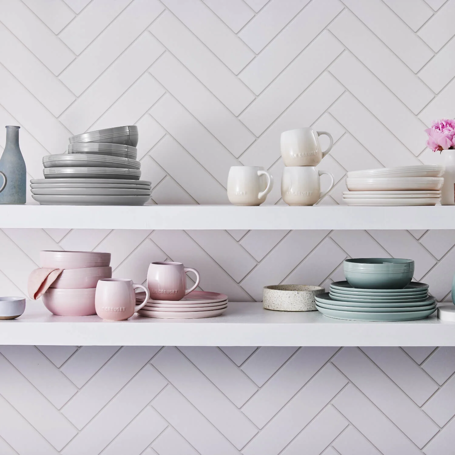 Le Creuset 22cm Stoneware Coupe Side Plate - Sea Salt - Image 7