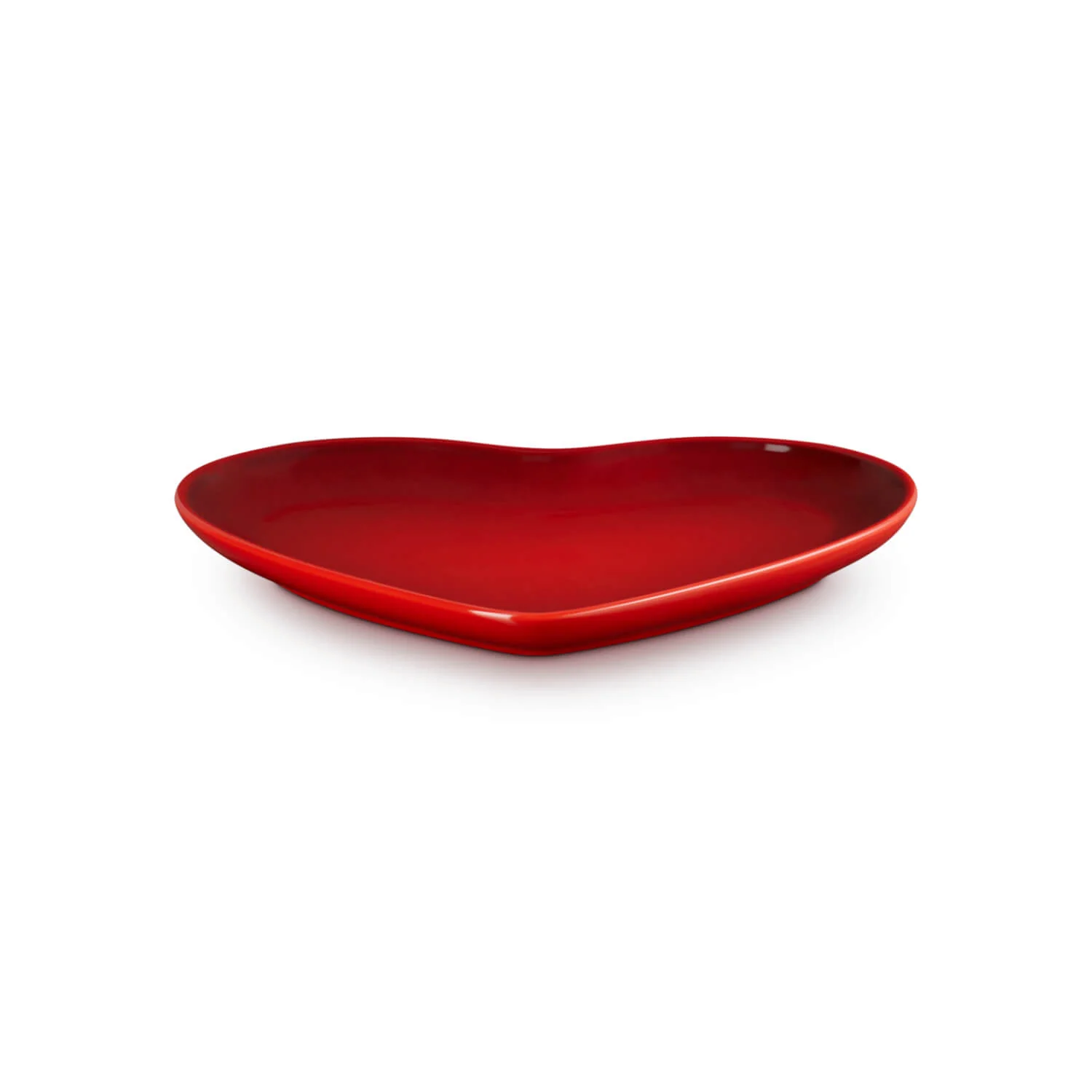 Le Creuset 23cm Heart Stoneware Plate - Cerise - Image 4