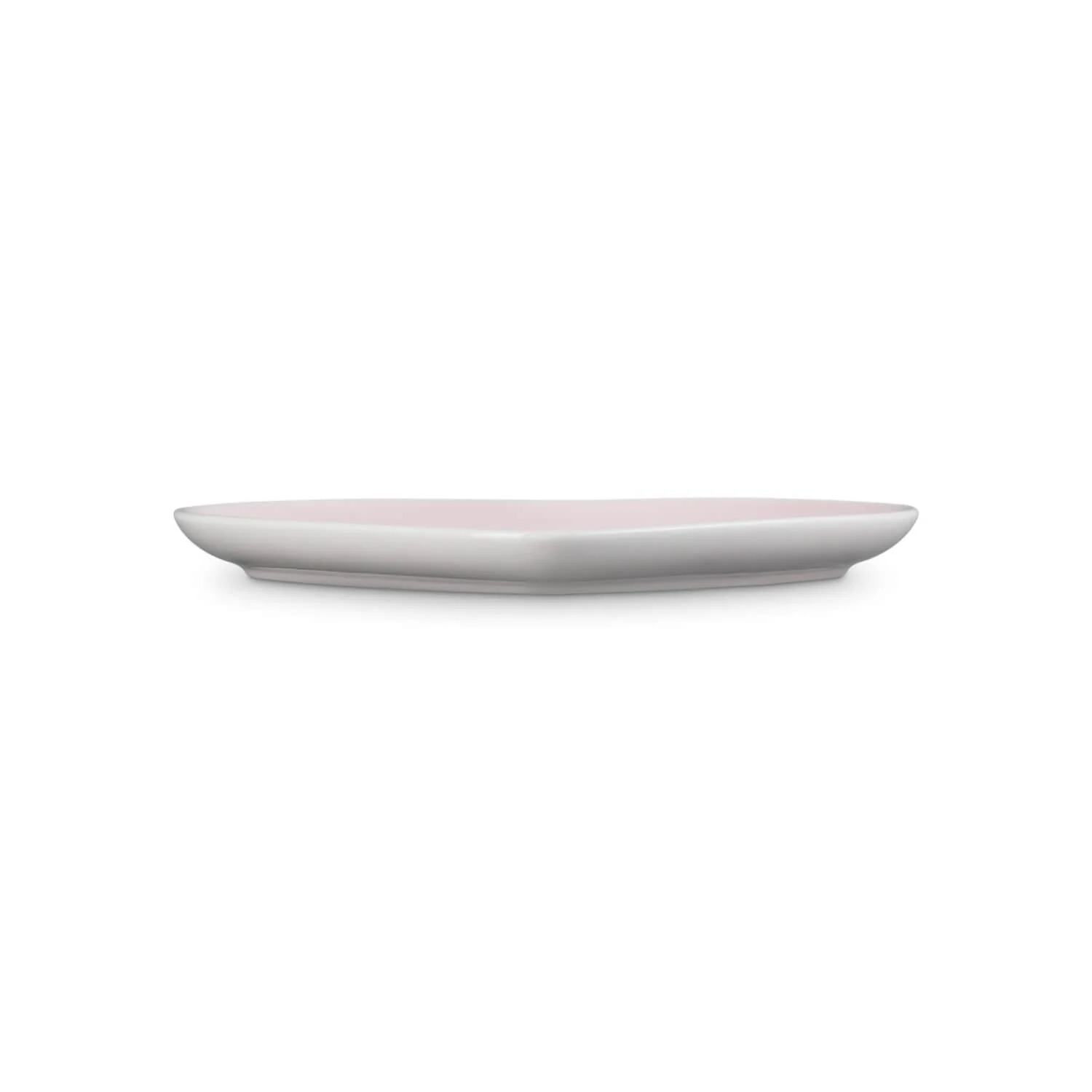 Le Creuset 23cm Heart Stoneware Plate - Shell Pink - Image 3