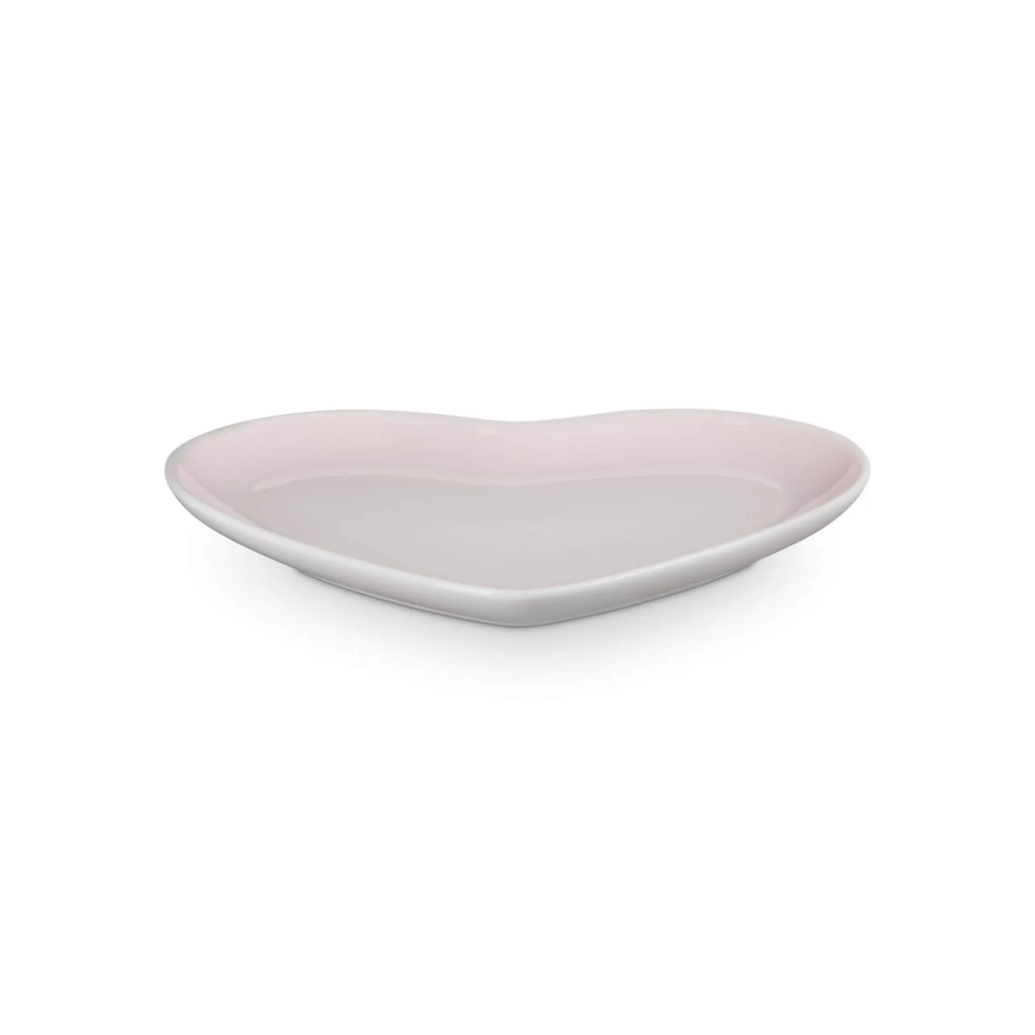 Le Creuset 23cm Heart Stoneware Plate - Shell Pink - Image 4