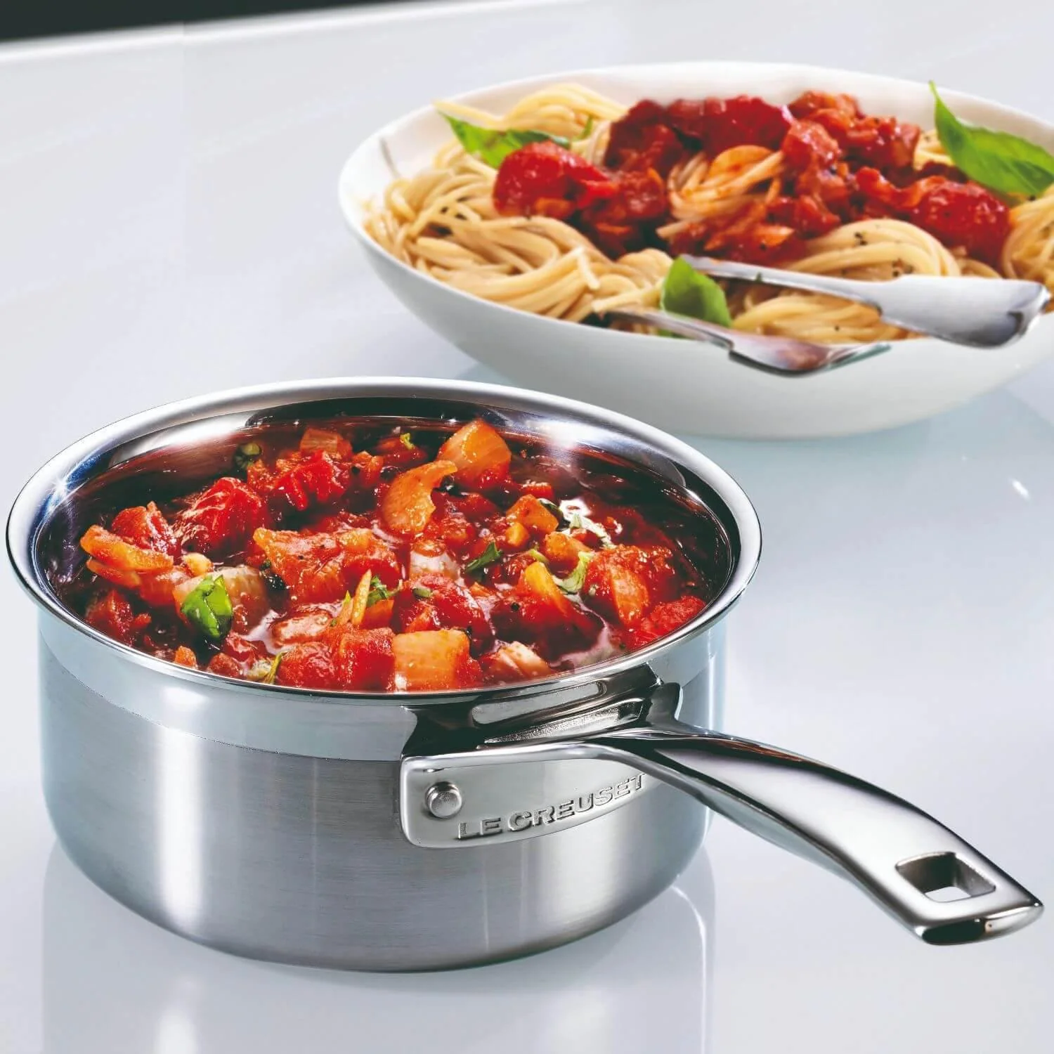 Le Creuset 3-Ply Stainless Steel Saucepan Set - 3 Piece - Image 3
