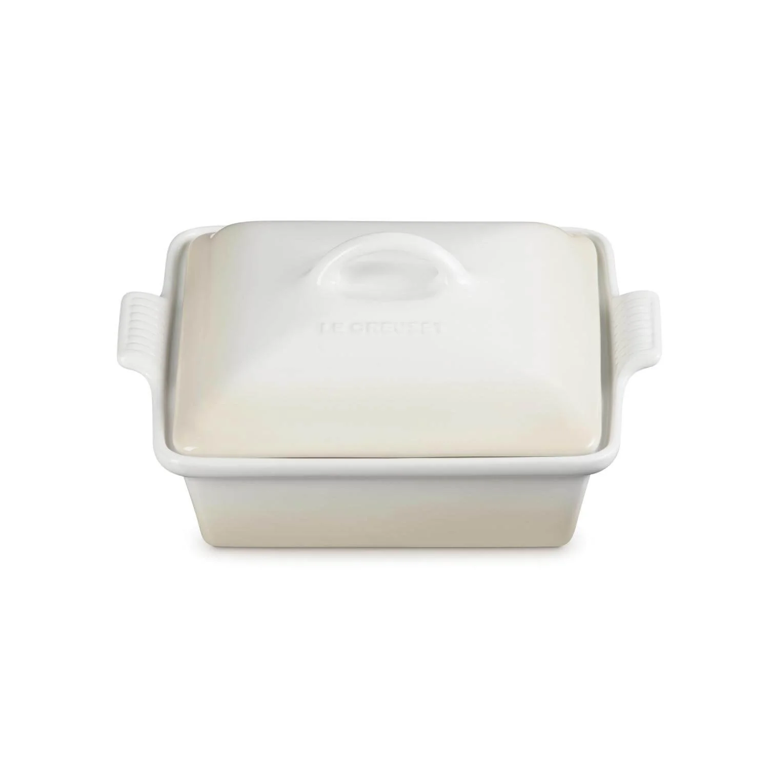 Le Creuset Heritage Stoneware 23cm Square Dish with Lid - Meringue - Image 5