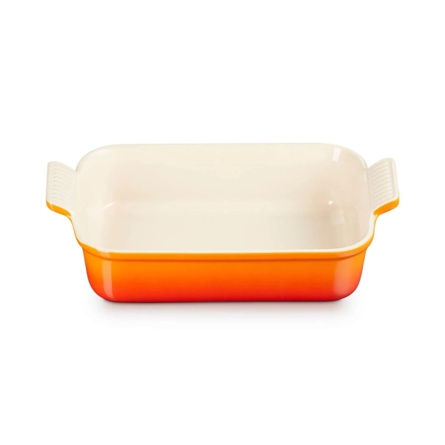Le Creuset Signature Cast Iron 3 Piece Casserole & Heritage Stoneware Oven Dish Set - Volcanic - Image 9