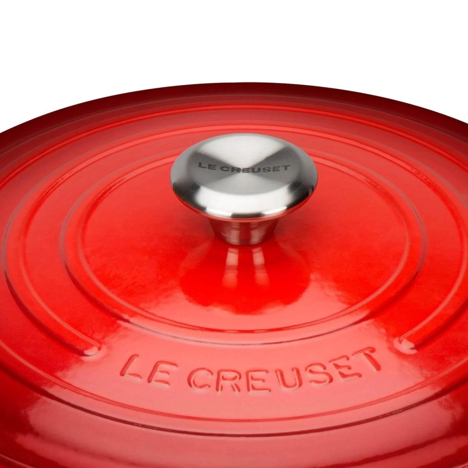 Le Creuset Signature Cast Iron 24cm Round Casserole - Cerise - Image 5