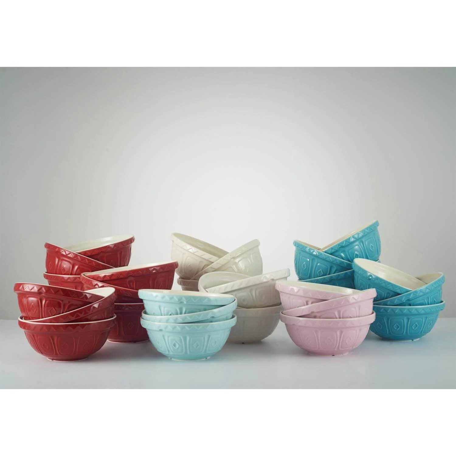 Mason Cash Colour Mix 24cm Stoneware Mixing Bowl - Red - Image 6