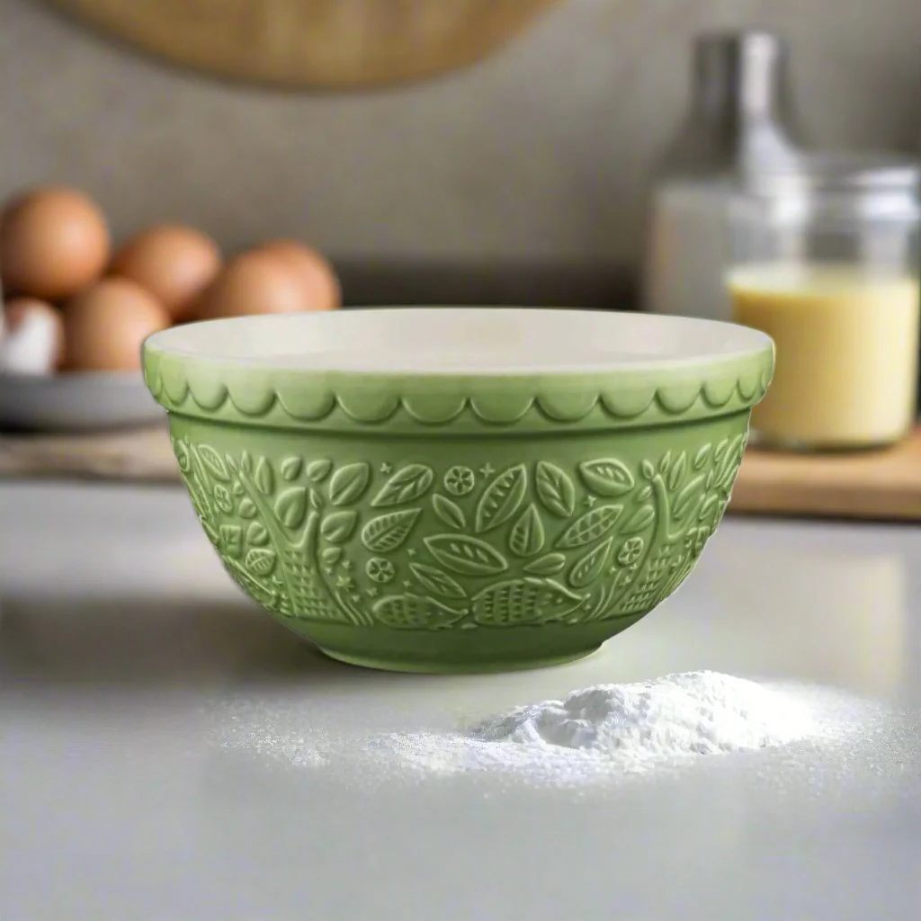Mason Cash S30 21cm In The Forest Stoneware Mixing Bowl - Green - Hedgehog - Image 3