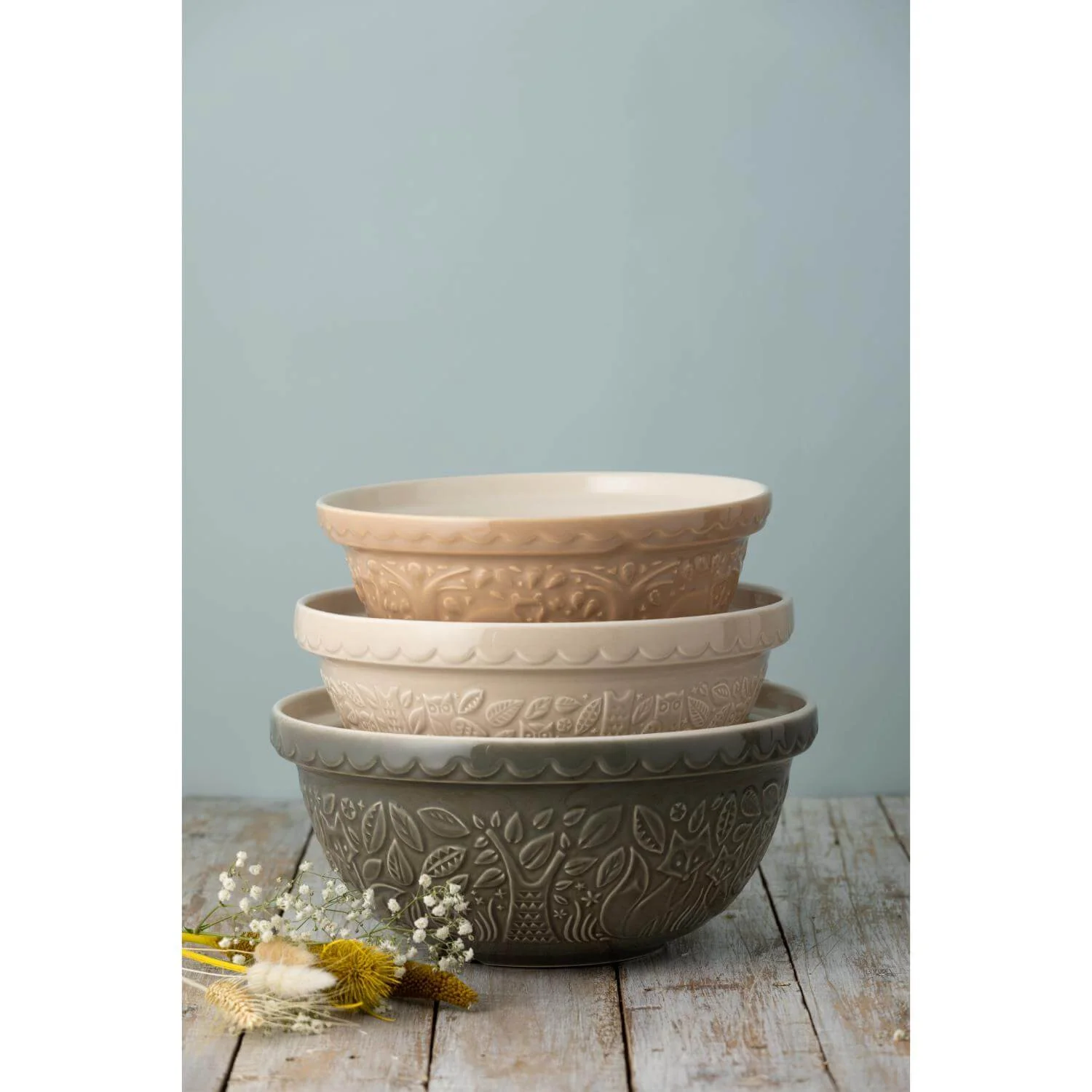 Mason Cash S30 21cm In The Forest Stoneware Mixing Bowl - Green - Hedgehog - Image 5