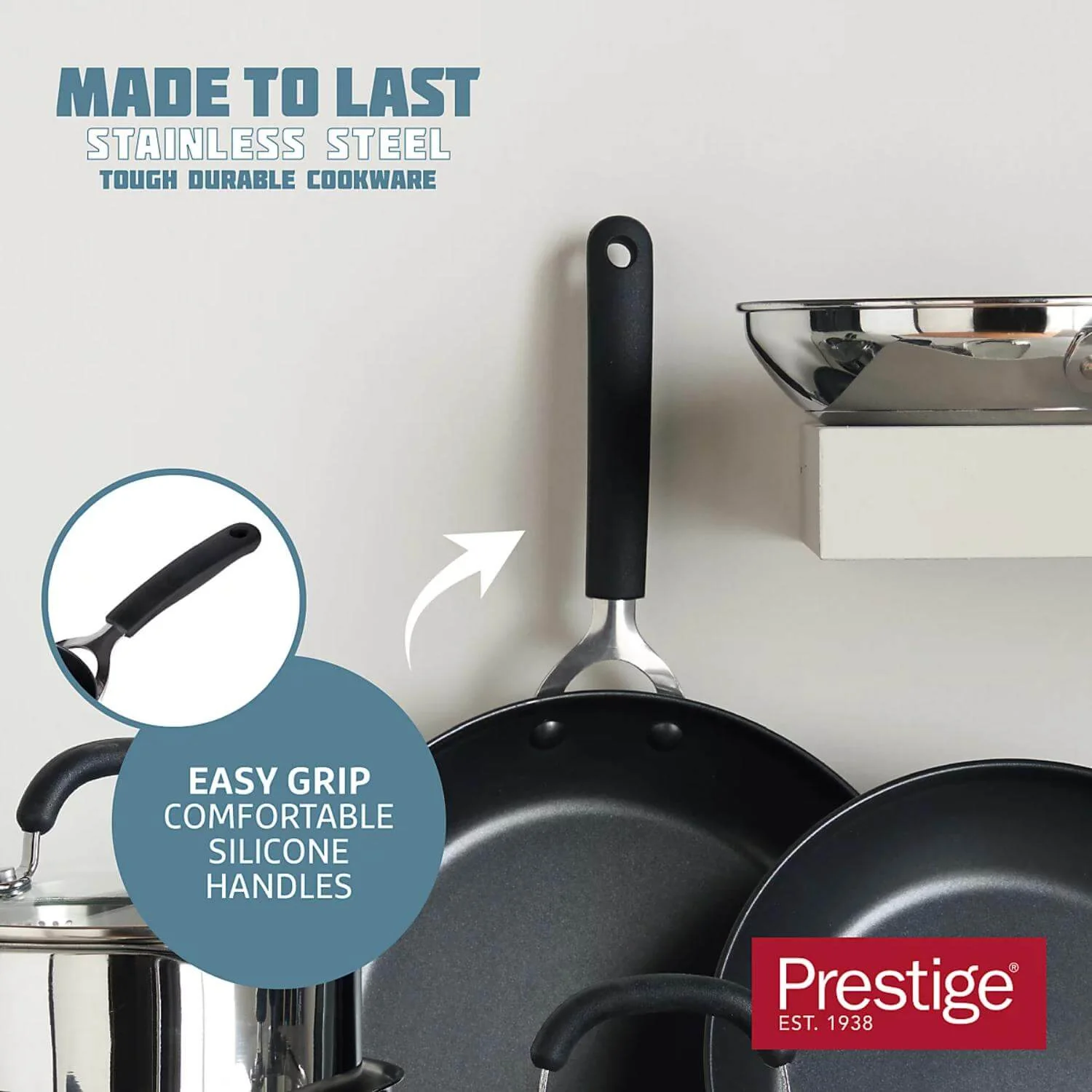 Prestige Made To Last 5-Piece Stainless Steel Cookware Set - Image 6