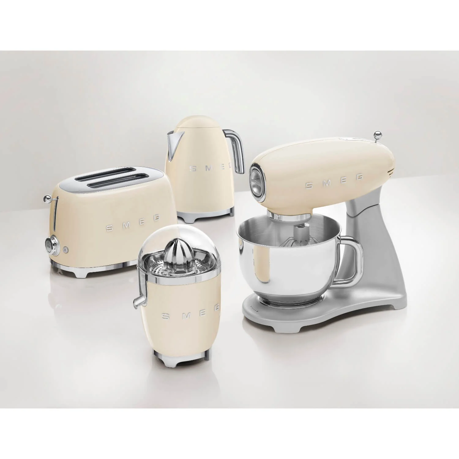 Smeg 50's Style Retro TSF01 2 Slice Toaster - Cream - Image 6