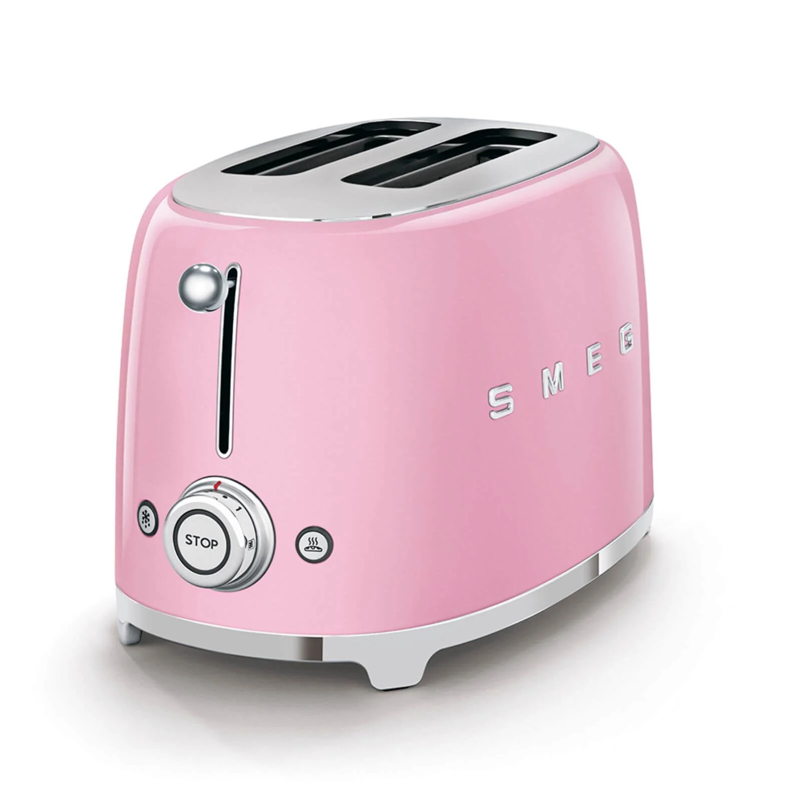 Smeg 50's Style Retro TSF01 2 Slice Toaster - Pink - Image 3