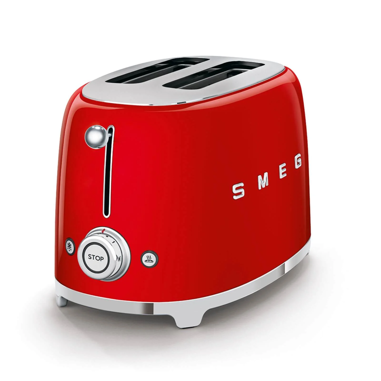 Smeg 50's Style Retro TSF01 2 Slice Toaster - Red - Image 3