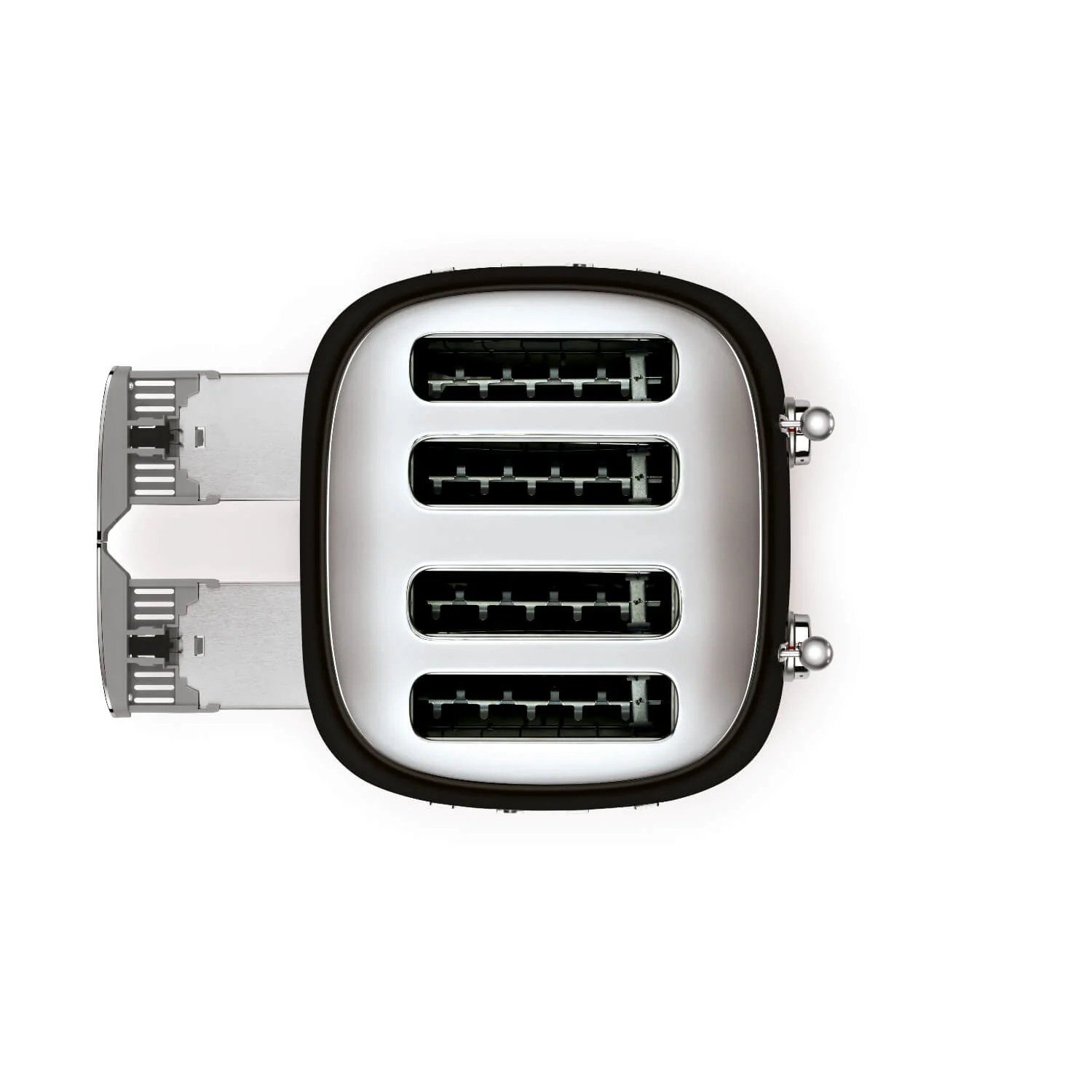 Smeg 50's Style Retro TSF03 4 Slice Toaster - Black - Image 5