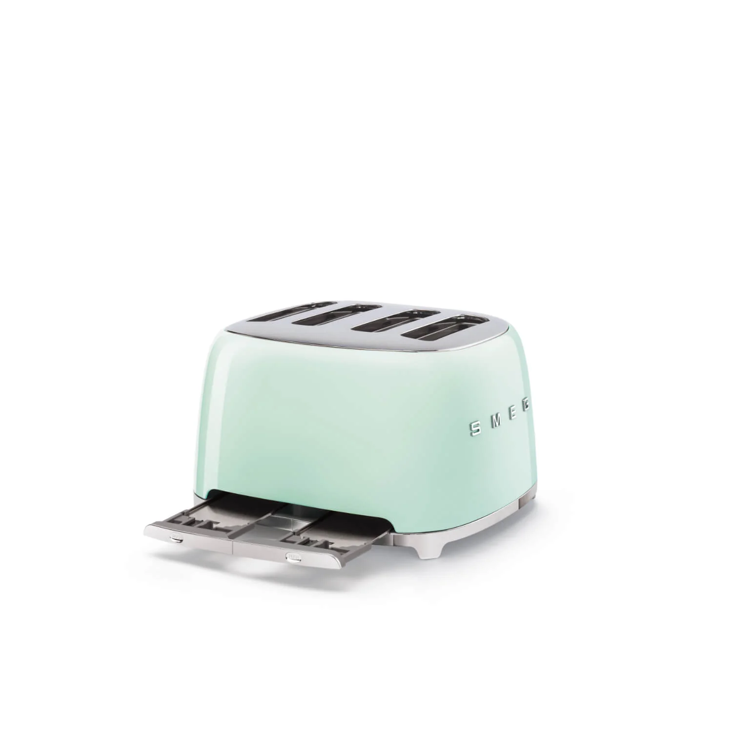 Smeg 50's Style Retro TSF03 4 Slice Toaster - Pastel Green - Image 4