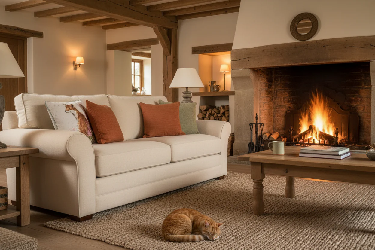 Wrendale Designs by Hannah Dale Cushion - Foxgloves - Image 3